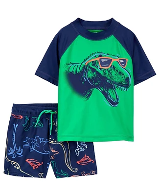 Carter's Baby 2 Piece Dino Rashguard Swim Set