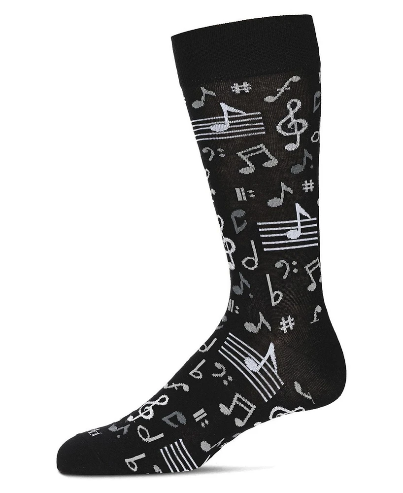MeMoi Men's Musical Novelty Crew Socks