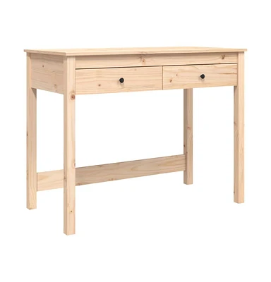 Desk with Drawers 39.4"x19.7"x30.7" Solid Wood Pine
