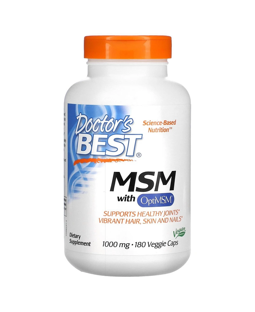 Doctor's Best Msm with OptiMSM 1 000 mg - 180 Veggie Caps - Assorted Pre