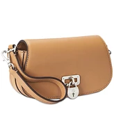 Lauren Ralph Lauren Mini Tanner Leather Convertible Clutch