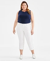 Style & Co Plus Mid-Rise Girlfriend Jeans