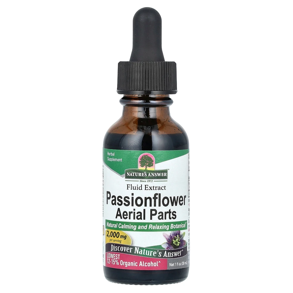 Nature's Answer Passionflower Aerial Parts Fluid Extract 2 000 mg - 1 fl oz (30 ml) - Assorted Pre