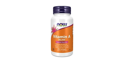 Now Foods Vitamin A from Fish Liver Oil, 25,000 Iu, 250 Softgels