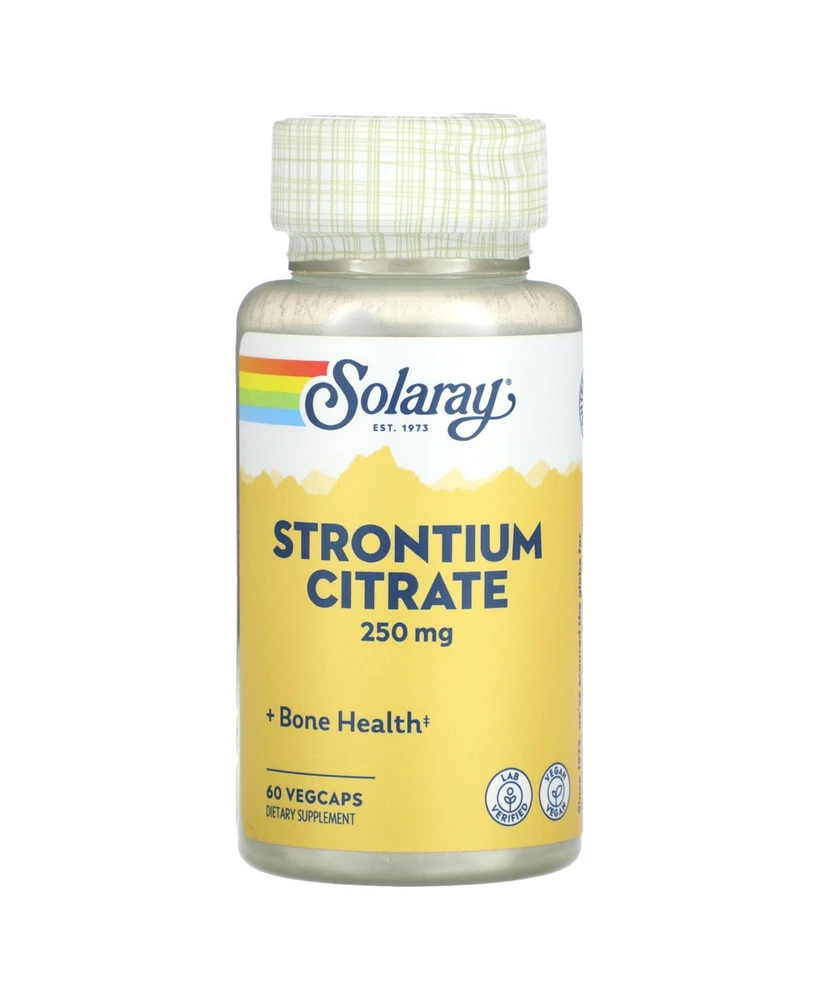 Solaray Strontium Citrate 250 mg - 60 Vegcaps - Assorted Pre