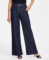 I.n.c. International Concepts Women's Tied Wide-Leg Jeans, Created for Macy's