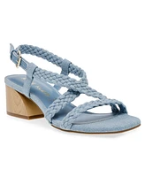 Anne Klein Women's Meris Braided Block Heel Dress Sandals