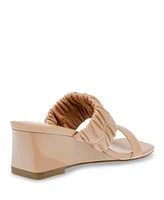 Anne Klein Women's Galle Square Toe Wedge Sandals