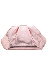 Nina Metallic Pleated Frame Clutch Handbag