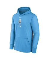 Men's Nike Powder Blue Milwaukee Brewers City Connect Practice Performance Pullover Hoodie