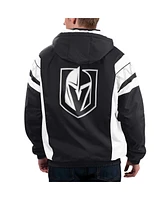 Men's Starter Black Vegas Golden Knights Home Team Half-Zip Hoodie Jacket