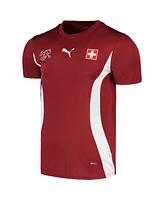 Men's Puma Red Switzerland National Team 2023/24 Pre-Match Jersey