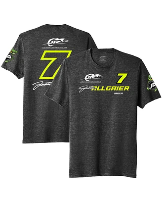 Men's Jr Motorsports Official Team Apparel Heather Black Justin Allgaier Xtreme T-shirt