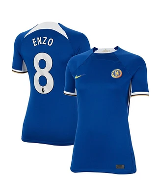 Women's Nike Enzo Fernandez Blue Chelsea 2023/24 Home Stadium Replica Jersey