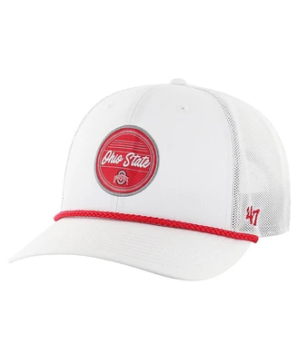 Men's '47 Brand White Ohio State Buckeyes Fairway Trucker Adjustable Hat