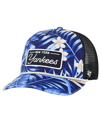 Men's '47 Brand Navy New York Yankees Tropicalia Trucker Hitch Adjustable Hat