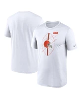Men's Nike White Cleveland Browns Icon Legend Performance T-shirt