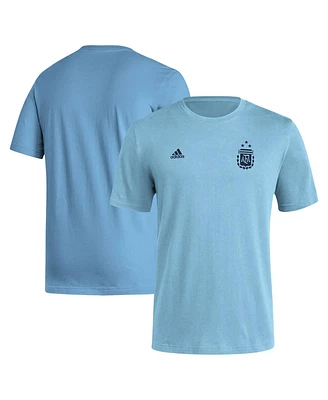 Men's adidas Light Blue Argentina National Team Crest T-shirt