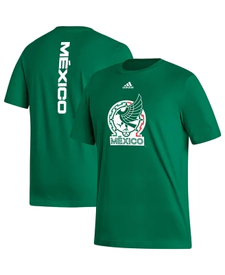 Men's adidas Kelly Green Mexico National Team Vertical Back T-shirt