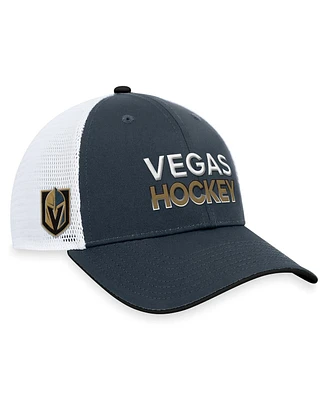 Men's Fanatics Gray Vegas Golden Knights Rink Trucker Adjustable Hat