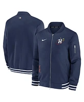 Men's Nike Navy Houston Astros Authentic Collection Game Time Bomber Full-Zip Jacket