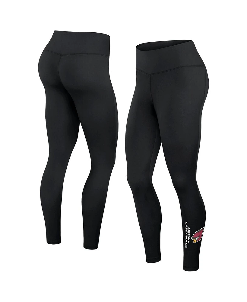 Women's Fanatics Black Arizona Cardinals Wordmark Stacked Leggings