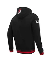 Men's Pro Standard Black Portland Trail Blazers Script Tail Pullover Hoodie