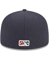 Men's New Era Navy Bowling Green Hot Rods Theme Nights Sinkholes 59FIFTY Fitted Hat