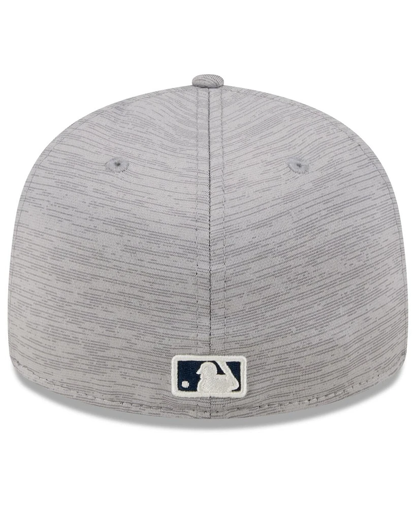 Men's New Era Gray York Yankees 2024 Clubhouse Low Profile 59FIFTY Fitted Hat