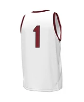 Men's Under Armour #1 White South Carolina Gamecocks Throwback Replica Basketball Jersey