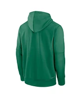 Men's Nike Green Oakland Athletics Authentic Collection Practice Performance Pullover Hoodie