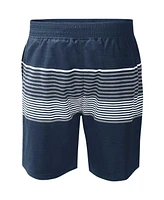 Men's G-iii Sports by Carl Banks Navy Milwaukee Brewers Coastline Volley Swim Shorts