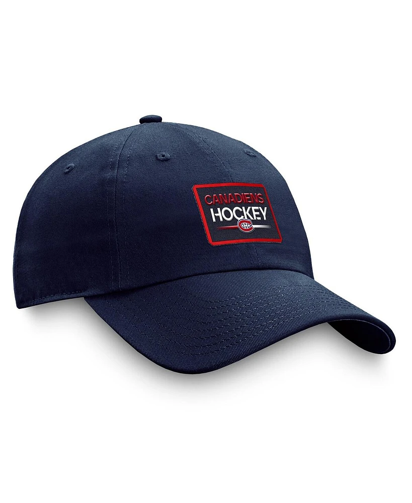 Men's Fanatics Navy Montreal Canadiens Authentic Pro Prime Adjustable Hat