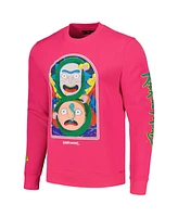 Men's Freeze Max Pink Rick And Morty Pullover Sweatshirt