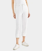 Style & Co Women's High-Rise Cuffed Capri, Created for Macy's