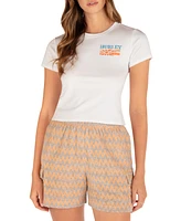 Hurley Juniors' Cropped Sun Kissed Logo Graphic T-Shirt