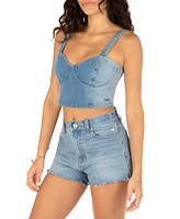 Hurley Juniors' Mika Cropped Corset Tank Top