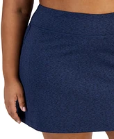 Id Ideology Plus Size Active Solid Pull-On Skort, Created for Macy's