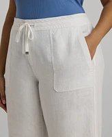 Lauren Ralph Lauren Plus-Size Linen Wide-Leg Pants