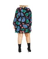 City Chic Plus Blakely Print Dress