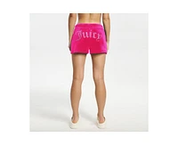 Juicy Couture Women's Classic Velour Short With Back Bling