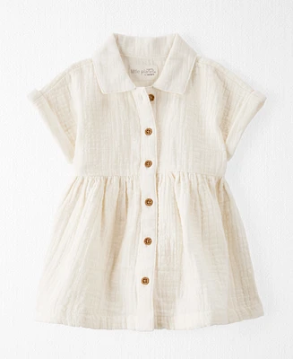 Little Planet by Carter's Baby Girls Organic Cotton Button-Front Dress
