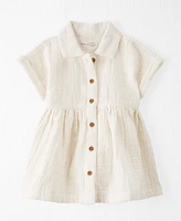 Little Planet by Carter's Baby Girls Organic Cotton Button-Front Dress