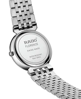 Rado Women's Swiss Florence Diamond (1/20 ct. t.w.) Stainless Steel Bracelet Watch 38mm