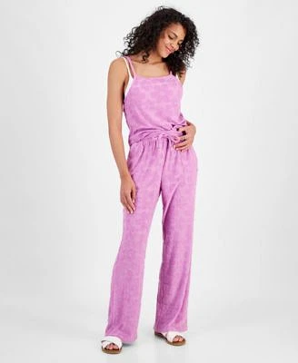 Miken Juniors Cropped Velour Tank Top Cover Up Velour Cover Up Pants Created For Macys