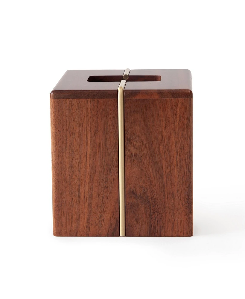 Cassadecor Soho Acacia Wood Tissue Box Cover