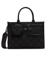 Steve Madden Tyler Nylon Quilted Book Tote