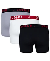 Jordan Big Boys Flight Dri-Fit Cotton Core Boxer Briefs, Pack of 3