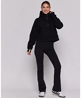 Effortless Fleece Half Zip Hoodie For Women