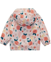 Rokka&Rolla Toddler Girls Fleece Lined Windbreaker Rain Jacket